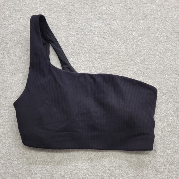 Lululemon Ribbed One-Shoulder Sports Bra Women’s Size 4 Asymmetrical Athletic - Picture 2 of 7